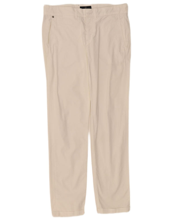 Pantalón Chino Recto Mujer Fay W29 L29 Algodón Blanco