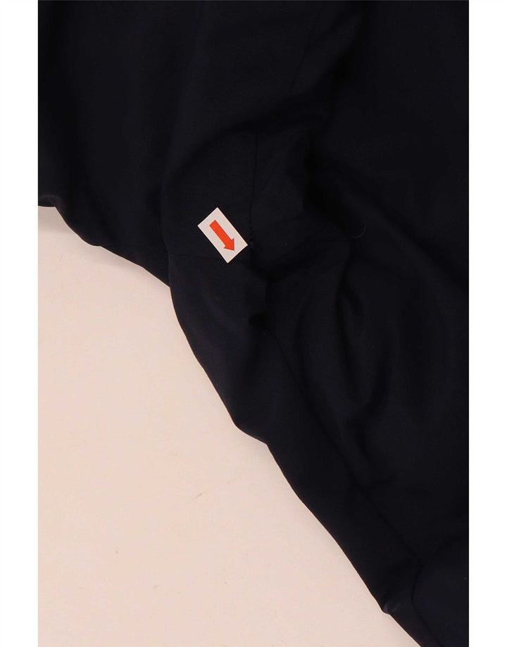 Adidas Chaqueta cortavientos con capucha para hombre UK 38 Medium Azul marino Poliamida