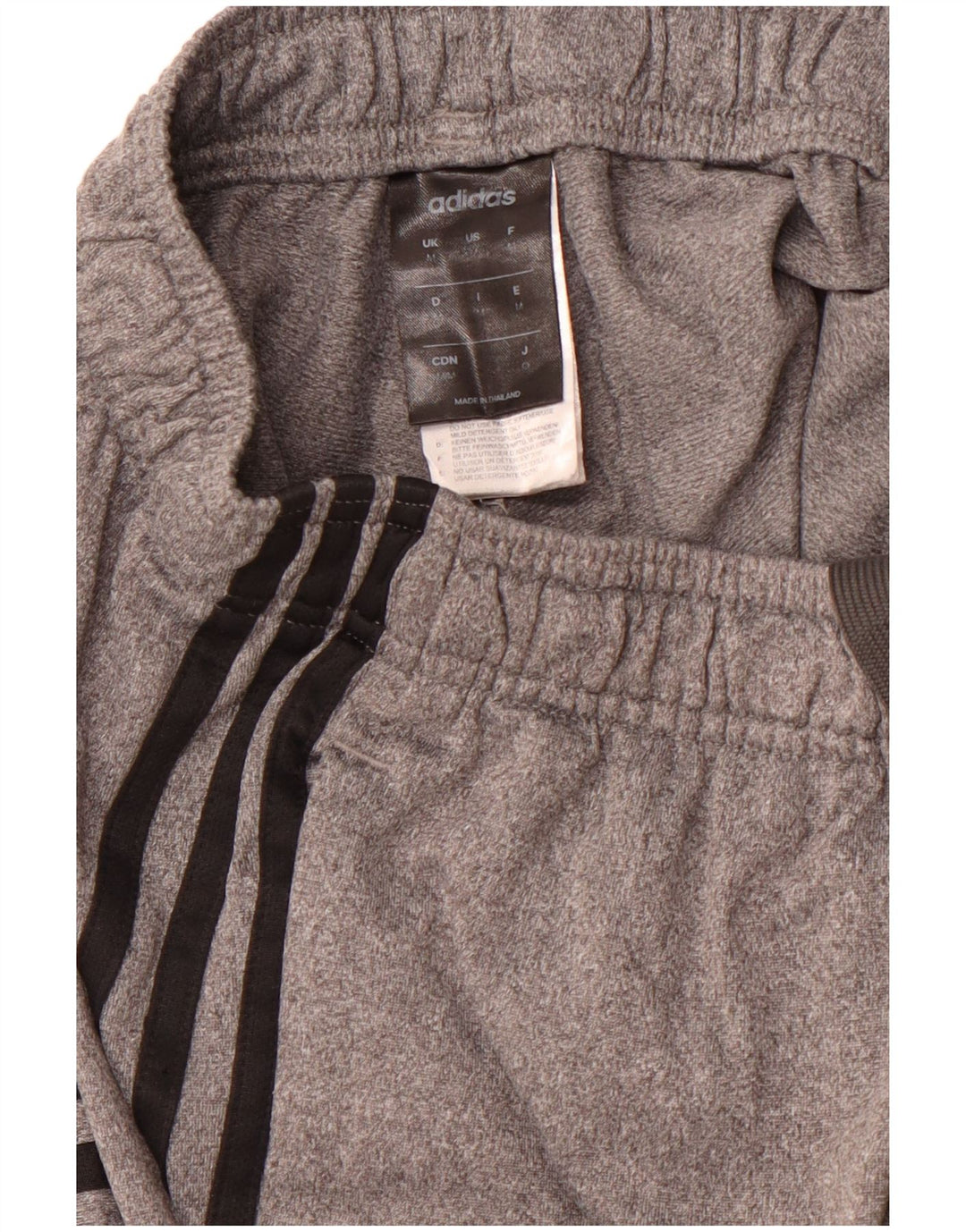 ADIDAS Pantalones de chándal para mujer UK 12 Poliéster gris medio