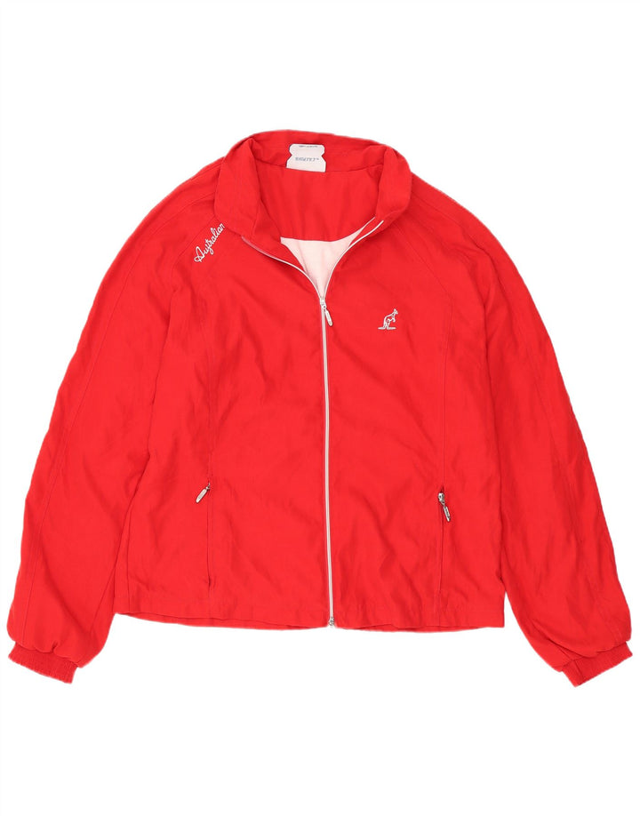 AUSTRALIAN L'ALPINA Chaqueta superior de chándal para mujer IT 46 Poliéster rojo grande