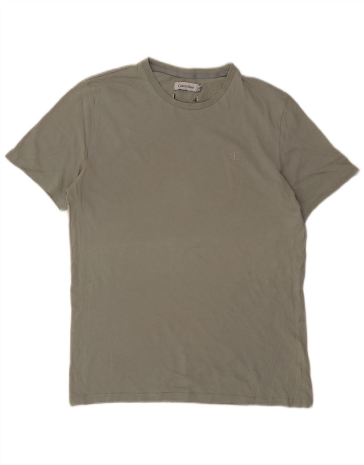 CALVIN KLEIN Camiseta para hombre Top Small Gris Algodón