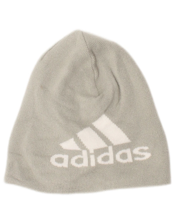 Adidas Mens Graphic Beanie Hat One Size Grey Acrylic