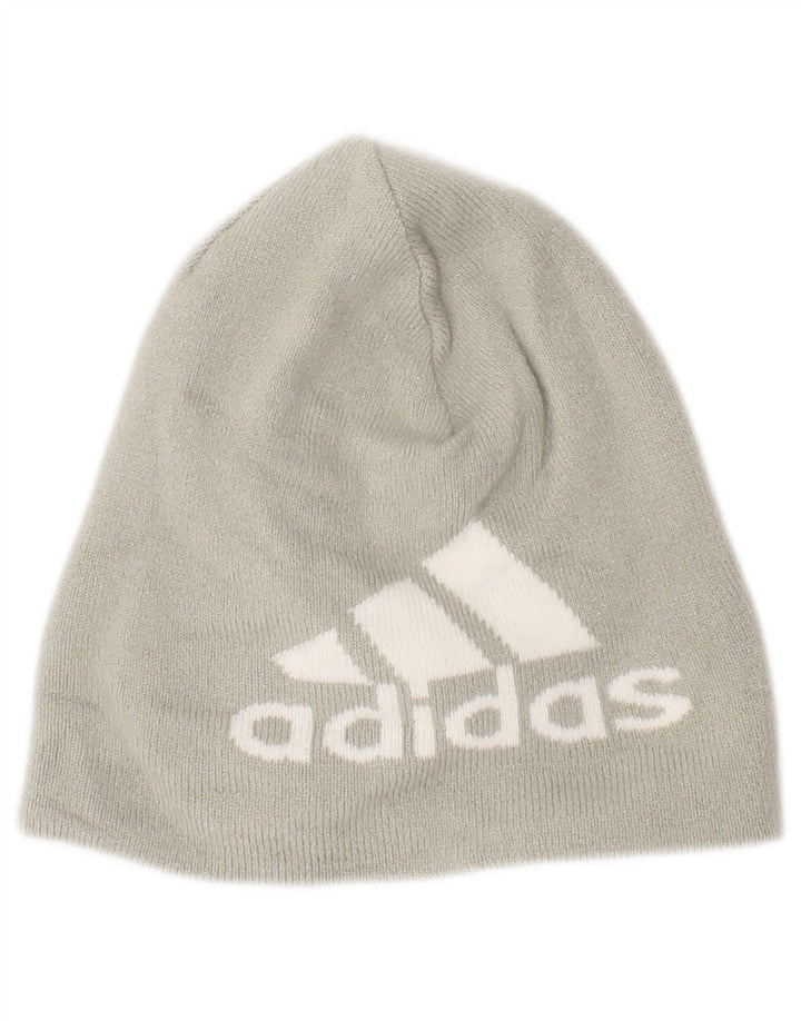 Adidas Mens Graphic Beanie Hat One Size Grey Acrylic