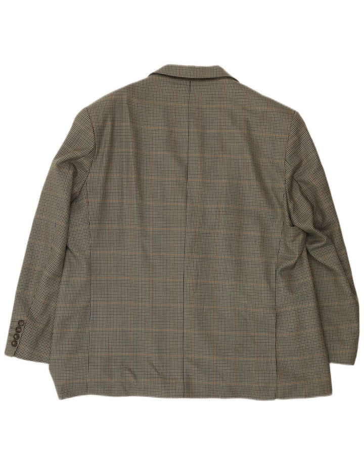 Marks & Spencer Chaqueta tipo blazer de 2 botones para hombre UK 46 XL Pata de gallo verde