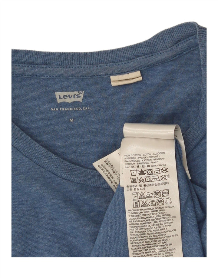 Levi's Camiseta gráfica para mujer Top UK 12 Algodón azul medio