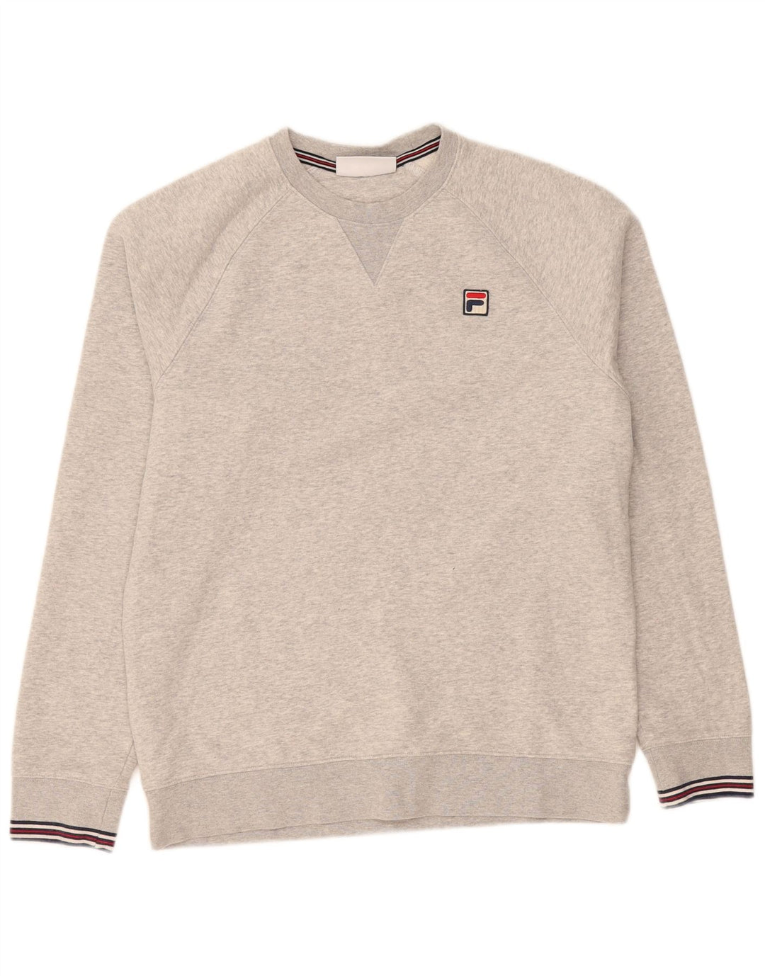 Fila Hombre Sudadera Jumper Small Gris Algodón