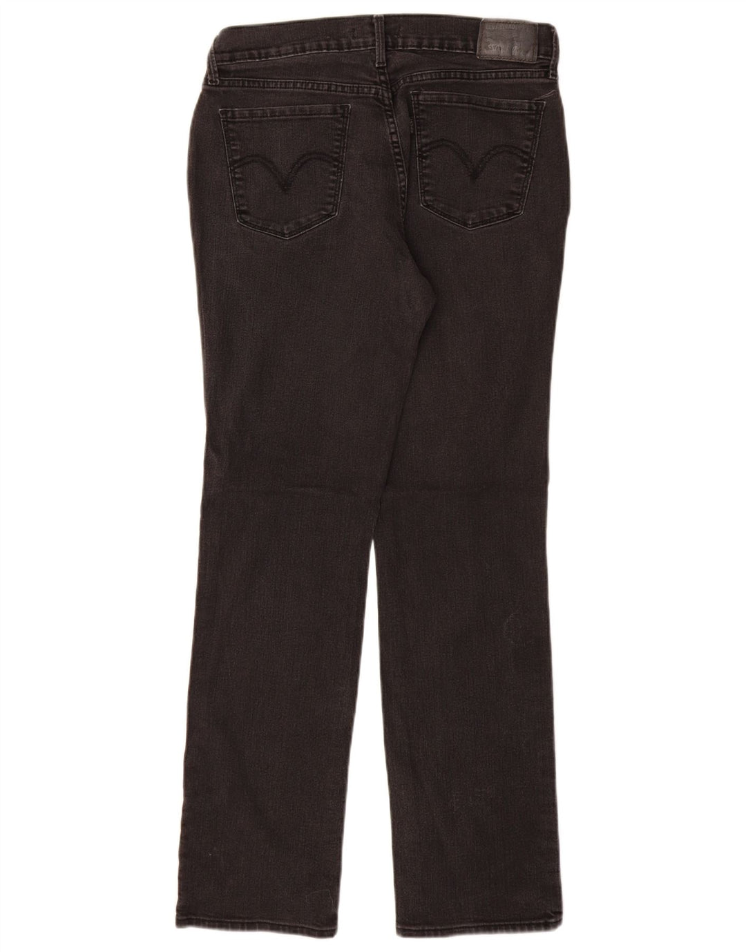 LEVI'S Jeans rectos 505 para mujer US 8 Medium W29 L30 Algodón negro