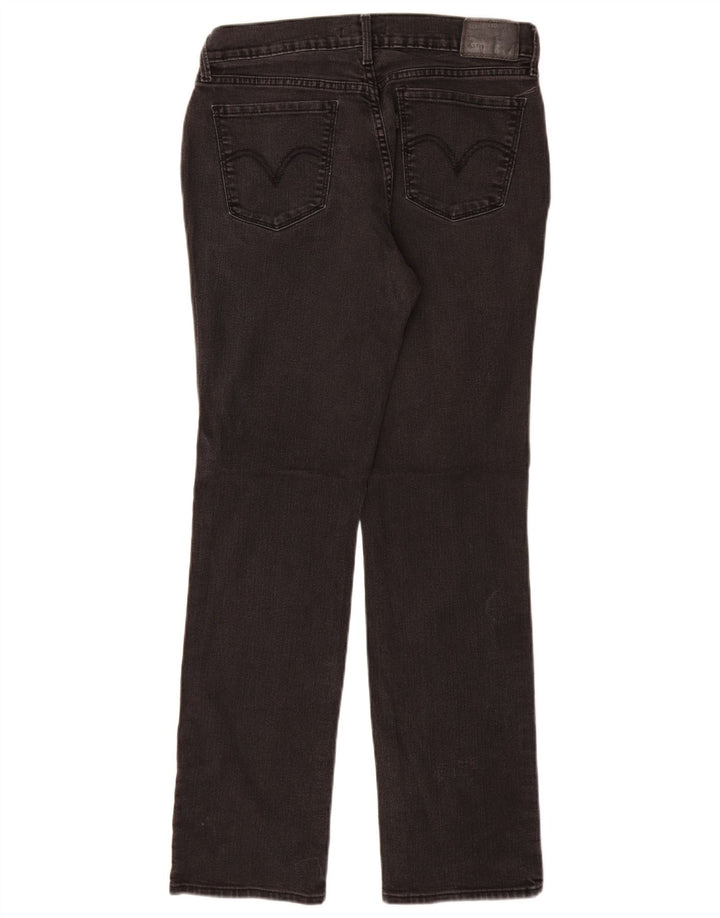 LEVI'S Jeans rectos 505 para mujer US 8 Medium W29 L30 Algodón negro