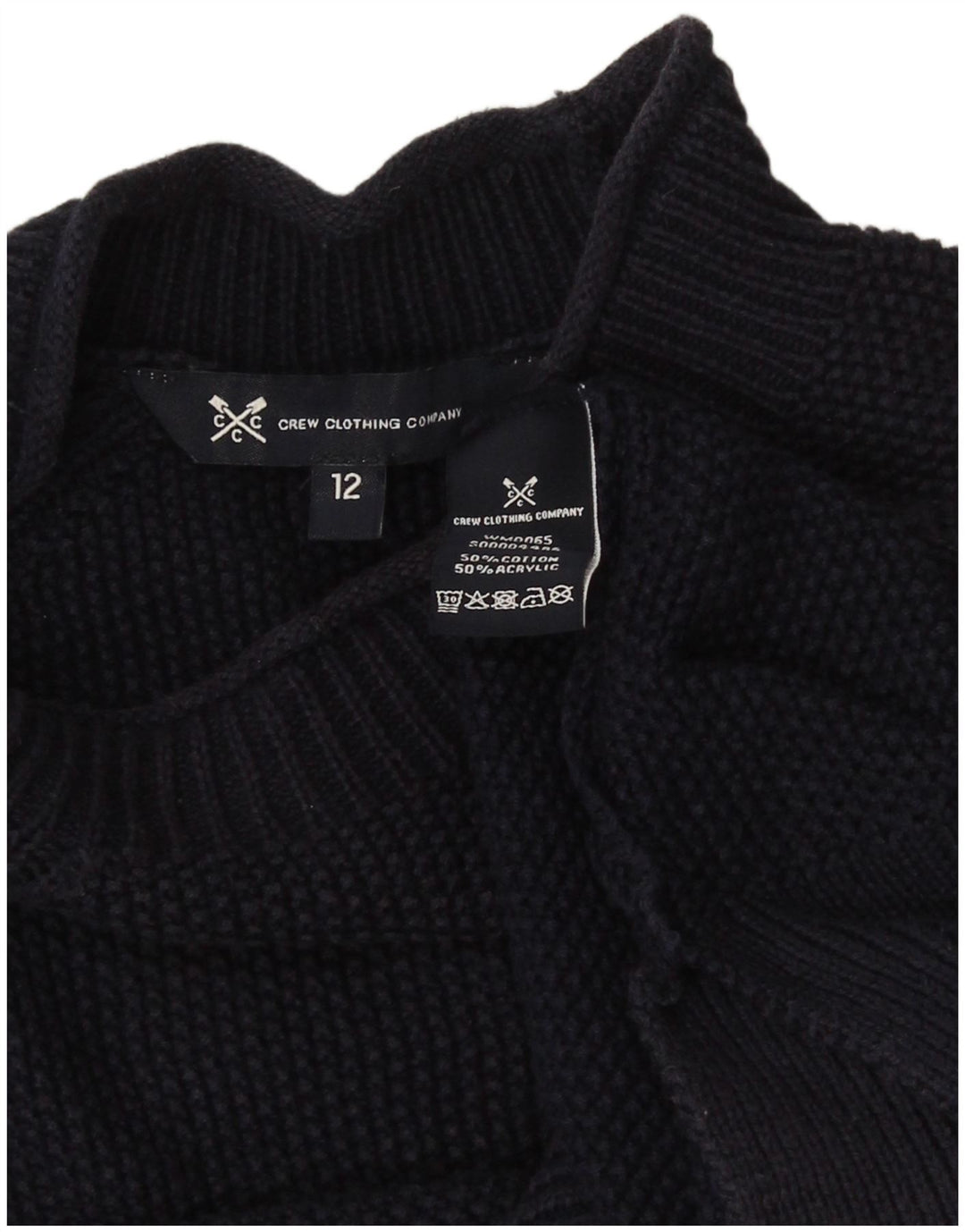 Crew Clothing - Jersey con cuello alto para mujer, talla 40, talla M, color azul marino