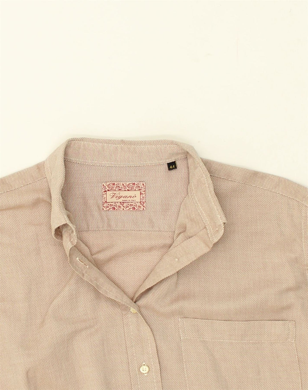 VINTAGE Womens Shirt EU 44 XL Beige Cotton | Vintage Vintage | Thrift | Second-Hand Vintage | Used Clothing | Messina Hembry 