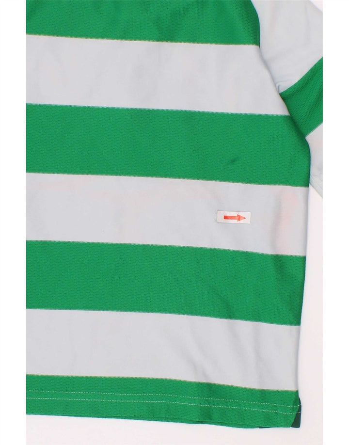 Adidas Camiseta gráfica para niño 4-5 años Verde Rayas Poliéster