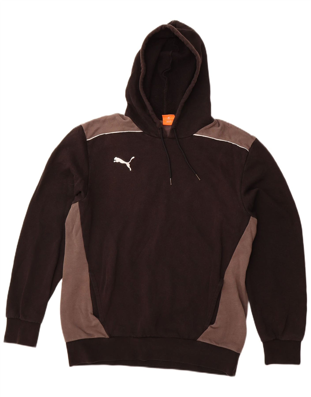 PUMA Sudadera con capucha para hombre, talla grande, color negro