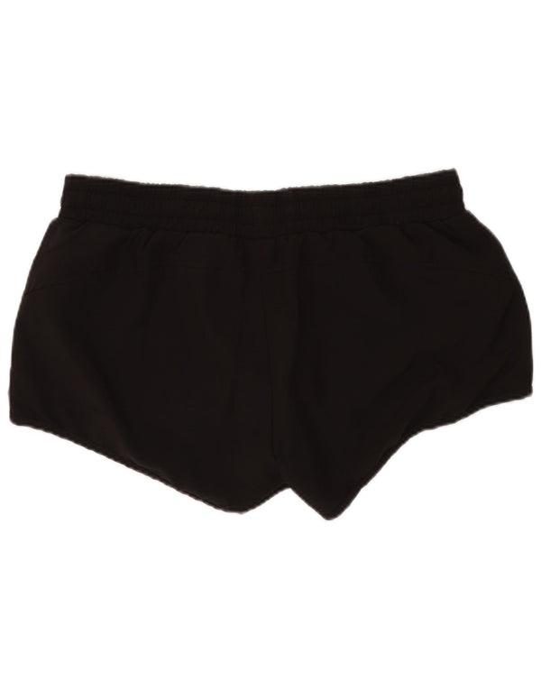 Puma Pantalones cortos deportivos para mujer UK 12 Mediano Negro Poliéster
