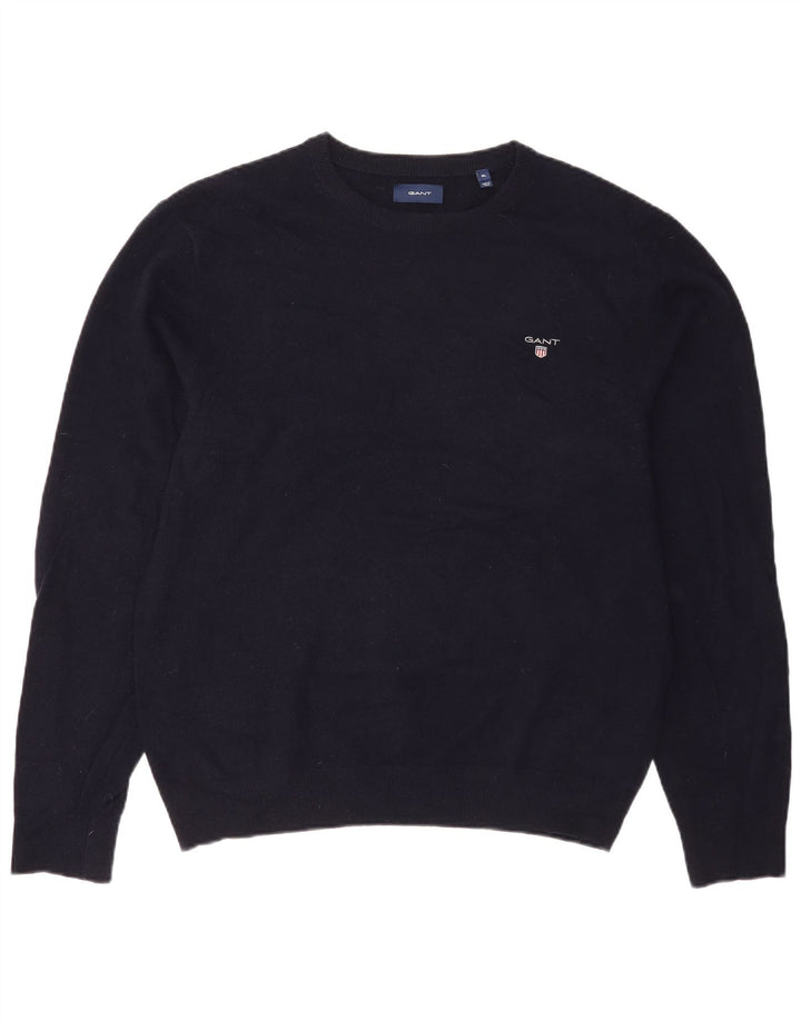 Gant Jersey De Cuello Barco Para Hombre Jersey XL De Lana Azul Marino
