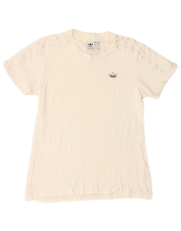 ADIDAS Camiseta Mujer Top UK 10 Small Blanco