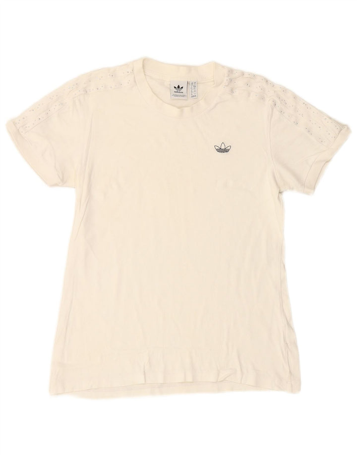 ADIDAS Camiseta Mujer Top UK 10 Small Blanco