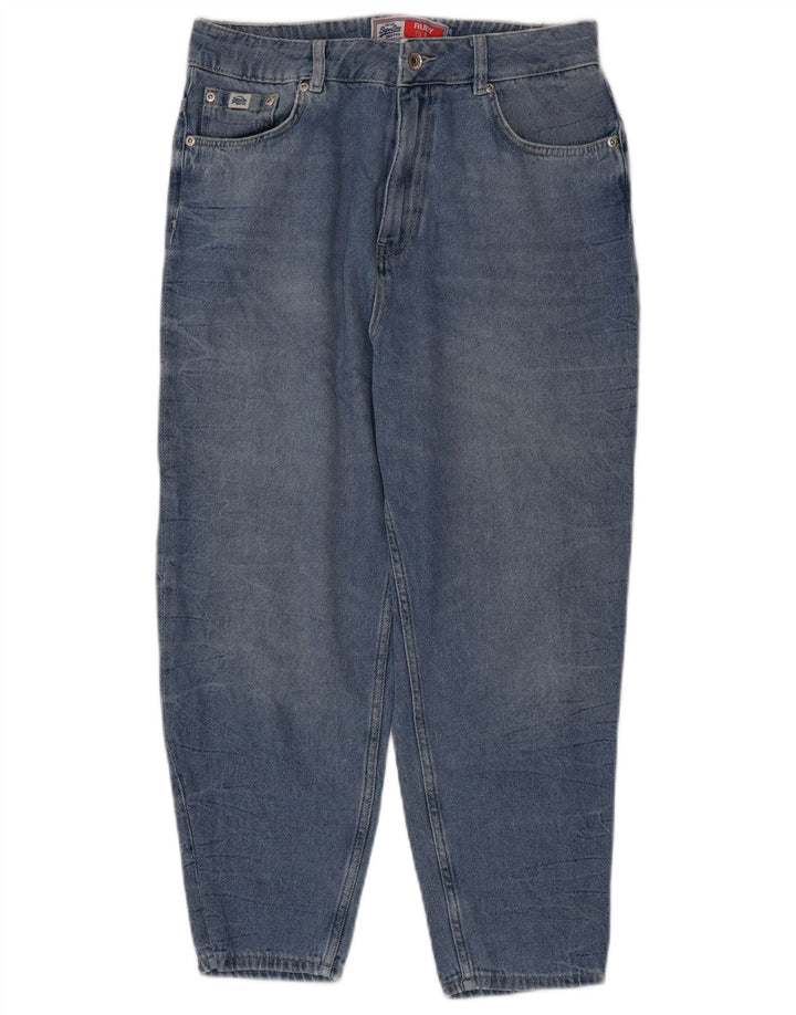 Superdry Vaqueros ajustados y cortos Ruby de cintura alta para mujer W30 L24 Algodón azul