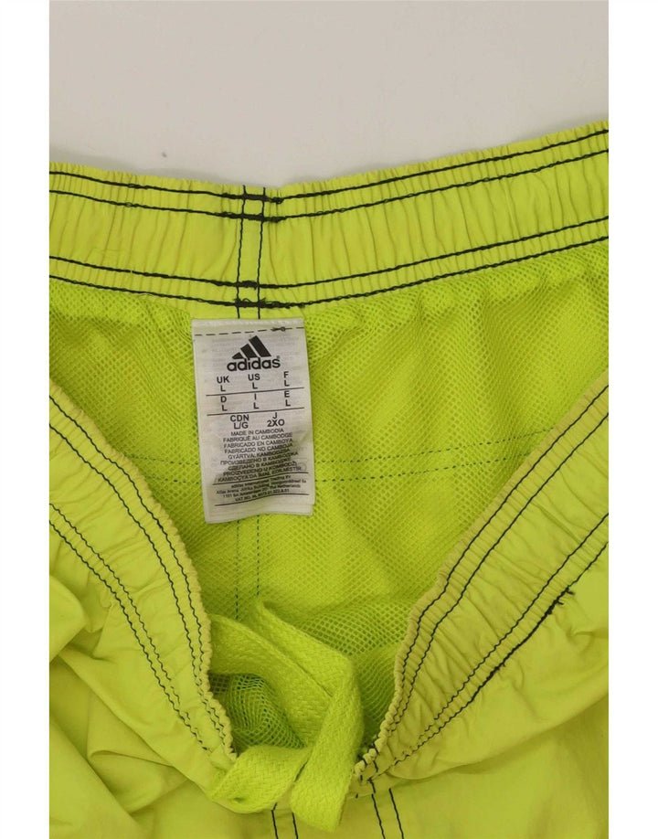 Adidas Hombre Bañador Corto Grande Poliéster Verde