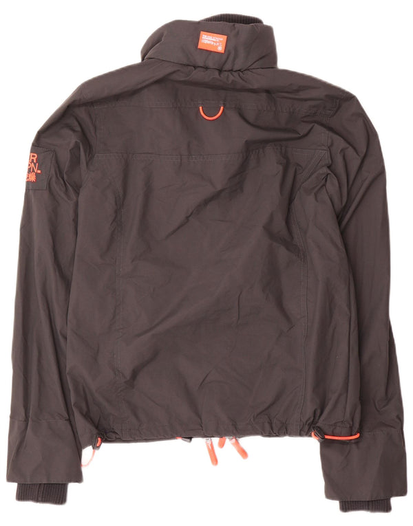 Superdry Chaqueta Bomber Extragrande para Mujer UK 6 XS Nylon Gris