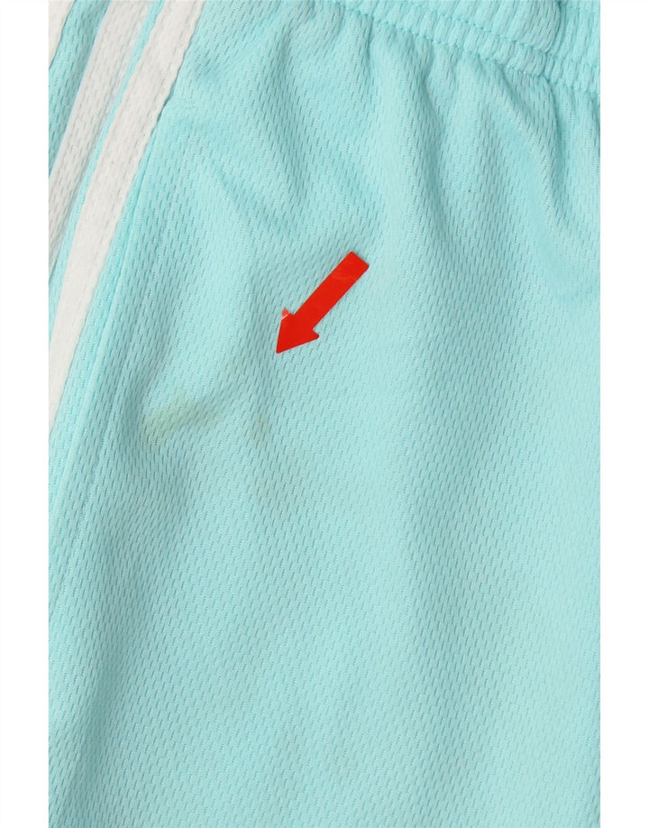 ADIDAS Womens Capri Tracksuit Trousers UK 14 Large Blue Polyester Vintage Adidas and Second-Hand Adidas from Messina Hembry 