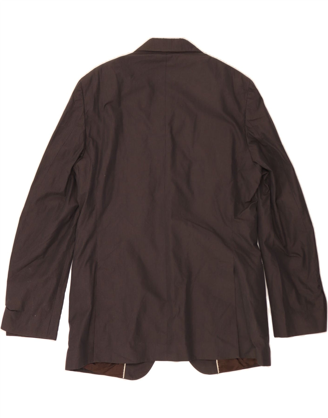 MASSIMO DUTTI Mens 3 Button Blazer Jacket EU 52 Large Brown Wool Vintage Massimo Dutti and Second-Hand Massimo Dutti from Messina Hembry 