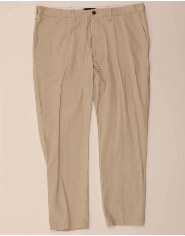 Marks & Spencer Pantalón chino cónico para hombre W40 L29 Algodón beige