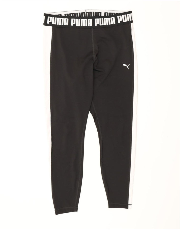 Puma Leggings gráficos para mujer UK 46 Grande Negro Poliéster Deportes