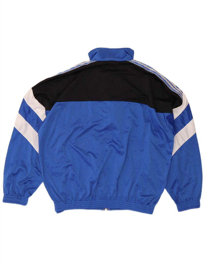 UHLSPORT Chaqueta superior de chándal con gráfico para hombre 2XL Poliéster con bloques de color azul
