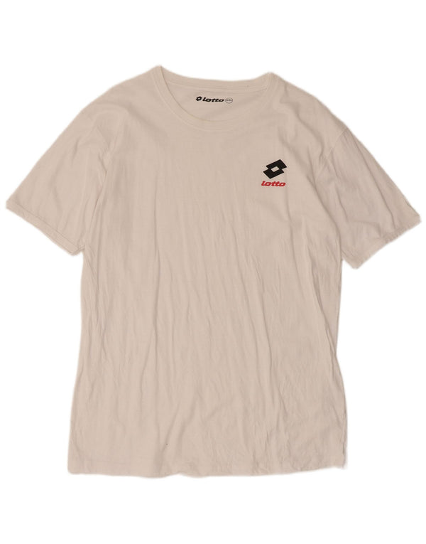 Lotto Camiseta Hombre Top 2XL Blanco Algodón