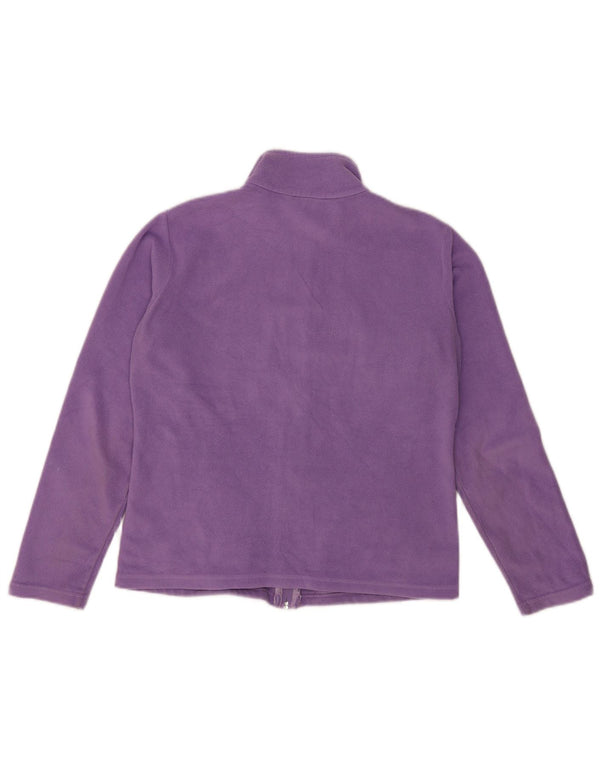 Marks & Spencer Chaqueta polar para mujer UK 12 Poliéster morado mediano
