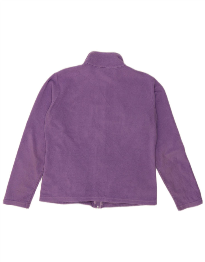 Marks & Spencer Chaqueta polar para mujer UK 12 Poliéster morado mediano