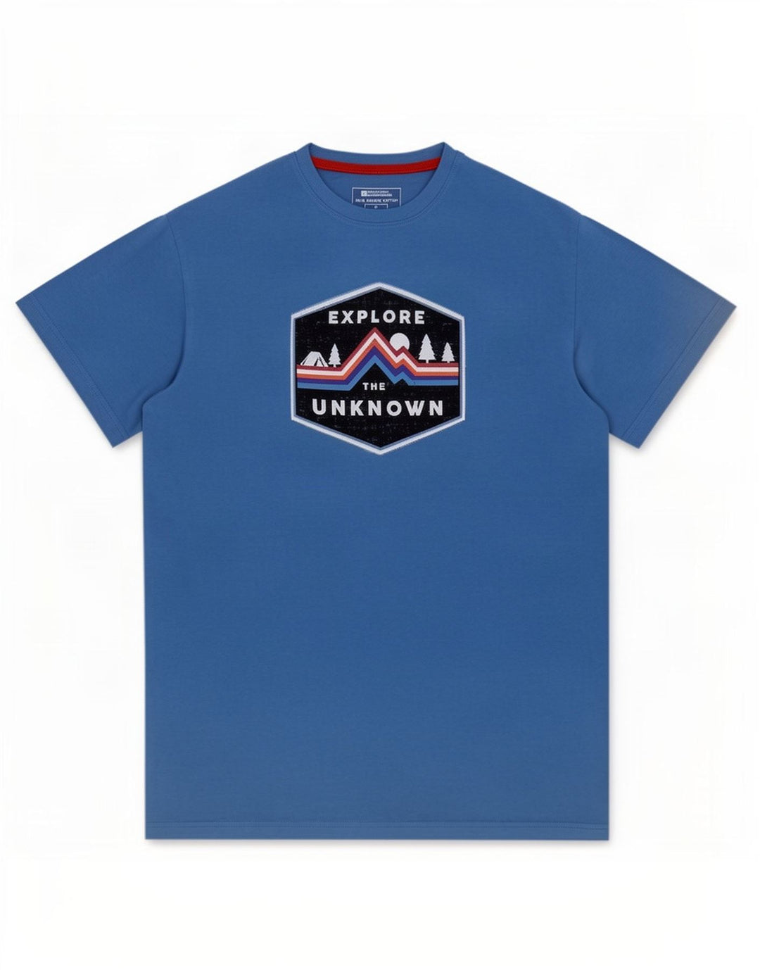 Camiseta estampada para hombre de Mountain Warehouse Top de algodón azul medio