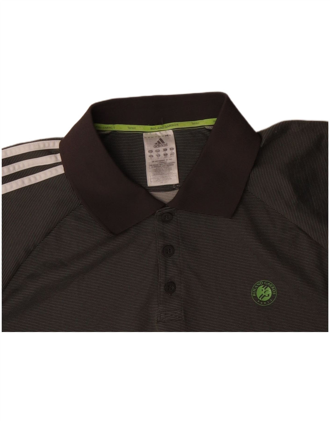 Polo ADIDAS Rolando Carros para hombre XL gris a rayas