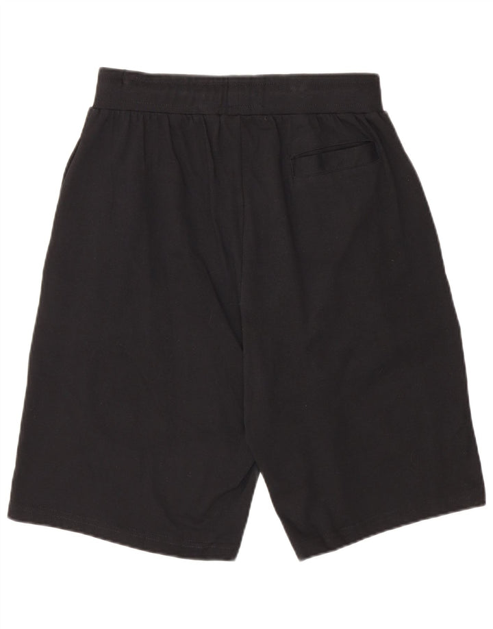 Pantalones cortos deportivos Umbro para hombre pequeños de algodón negro