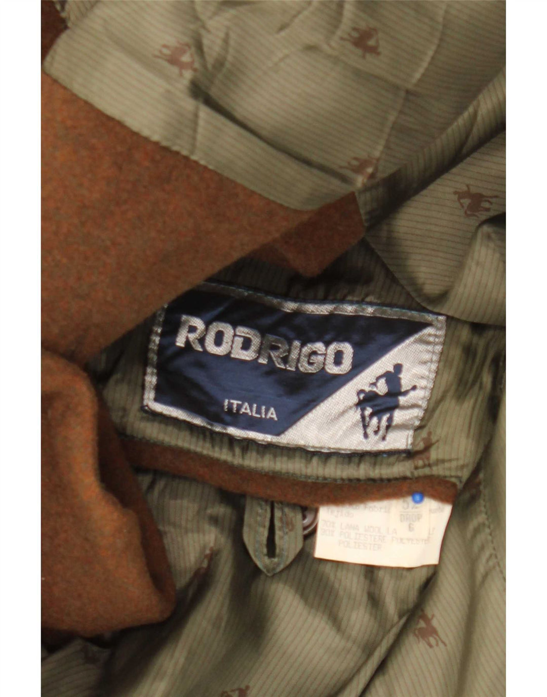 Rodrigo Chaqueta tipo blazer de 2 botones para hombre IT 52 XL Lana marrón
