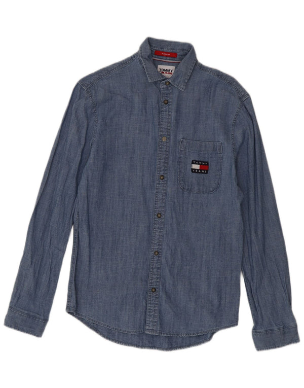 Camisa Tommy Hilfiger Hombre Classic Fit XS Algodón Azul