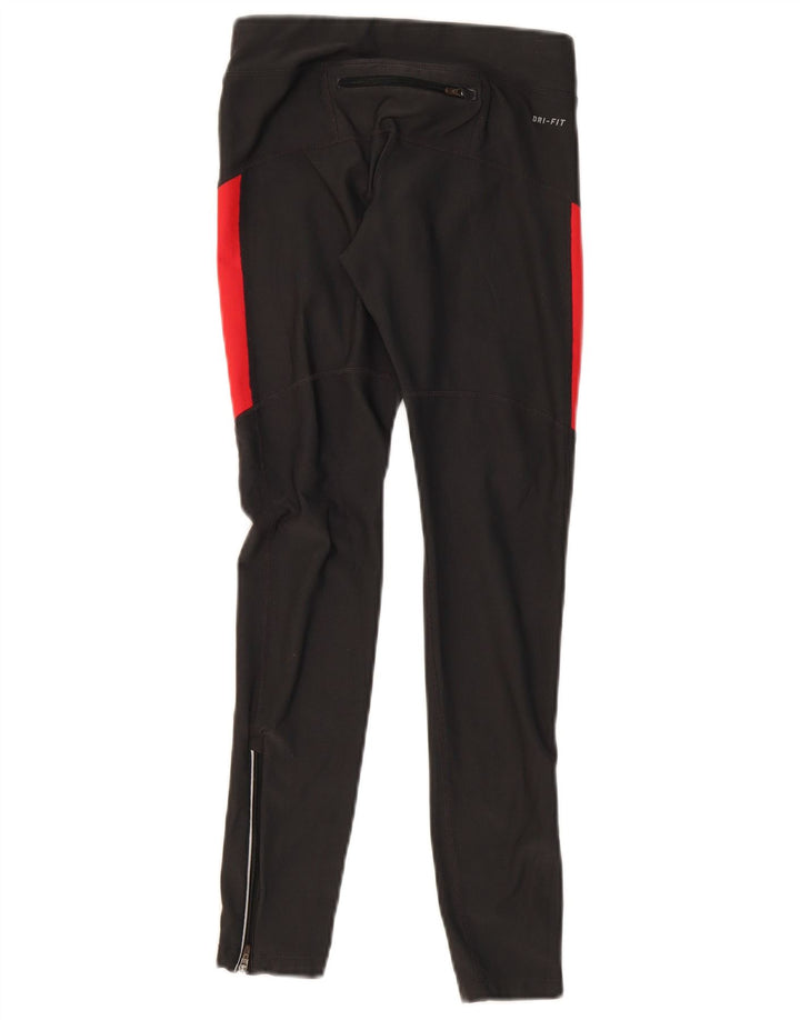 NIKE Womens Dri Fit Leggings UK 6 XS  Grey Colourblock Polyester