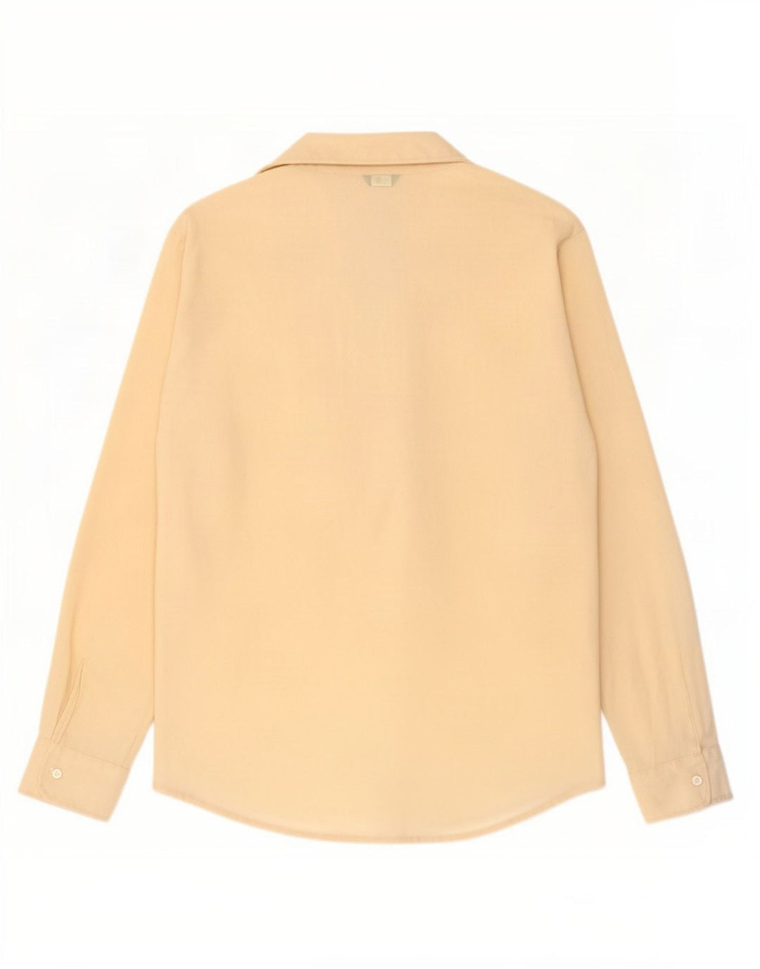 Benetton Blusa Camisera Transparente IT 42 Poliéster Beige Medio