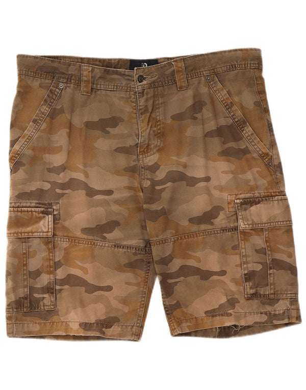 Dack's Pantalones cortos tipo cargo de ajuste regular para hombre IT 50 Large W36 Camuflaje marrón