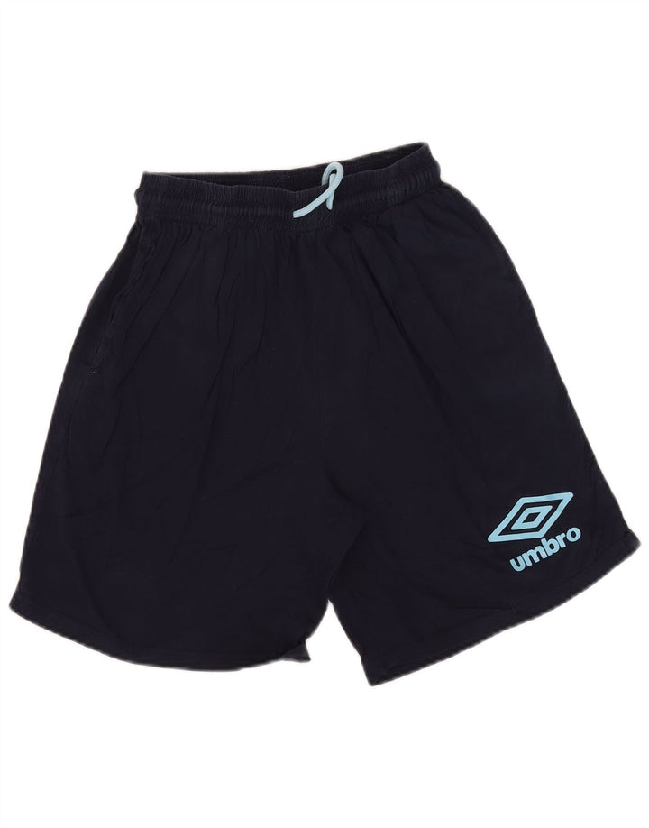 Pantalones Cortos Deportivos Umbro Hombre Azul Marino Medio Algodón