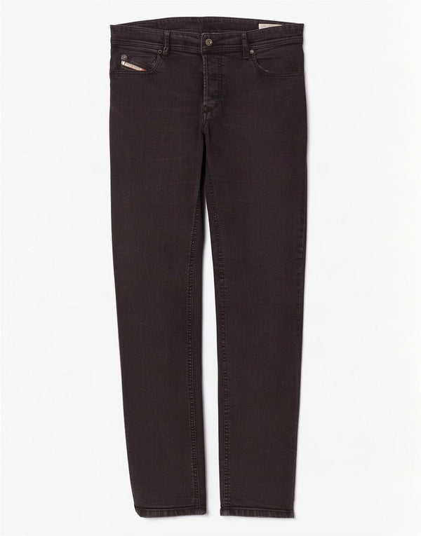 Diesel Hombre Sleenker Slim Skinny Jeans W34 L32 Algodón Negro