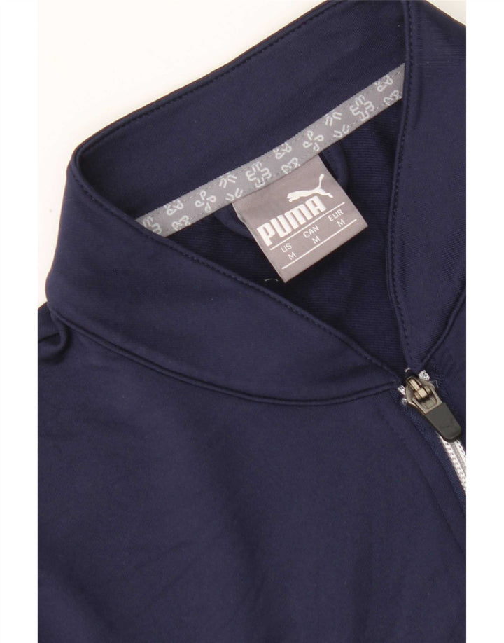 Puma Mujer Chándal Top Chaqueta UK 12 Medio Azul Marino