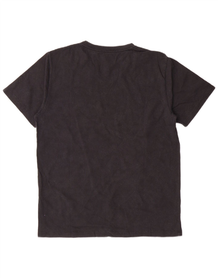 LEVI'S Camiseta estándar para hombre Top mediano de algodón negro