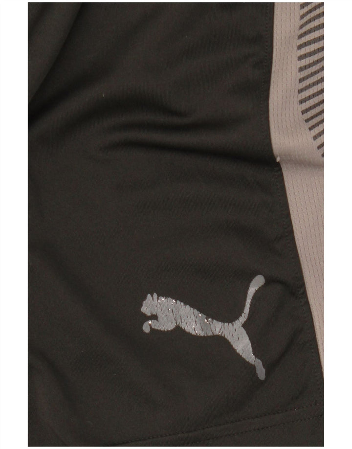 PUMA Shorts deportivos con estampado gráfico en color negro mediano para hombre