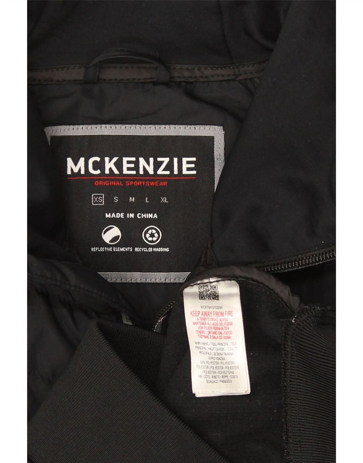 Mckenzie Suéter con capucha y cremallera para hombre XS Poliéster con bloques de color negro