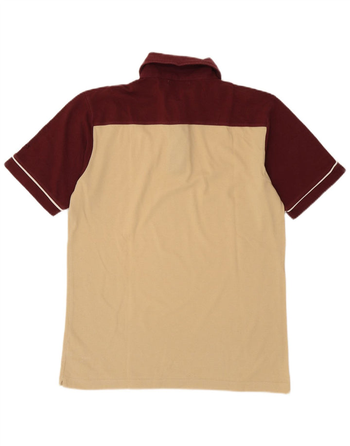 Polo Asics Hombre Algodón Color Block Beige Medio