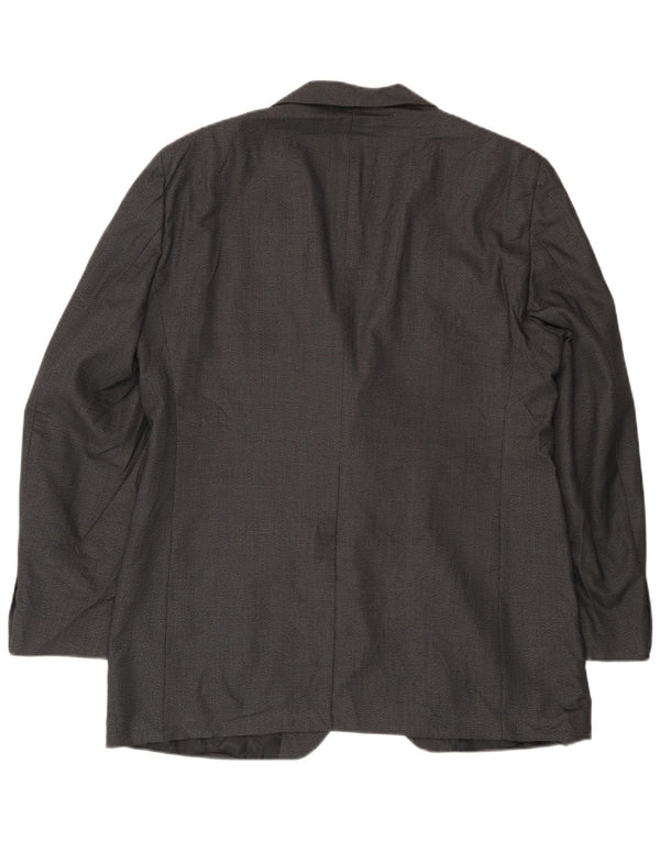 DOCKERS Chaqueta tipo blazer de 2 botones para hombre UK 42 XL Poliéster gris