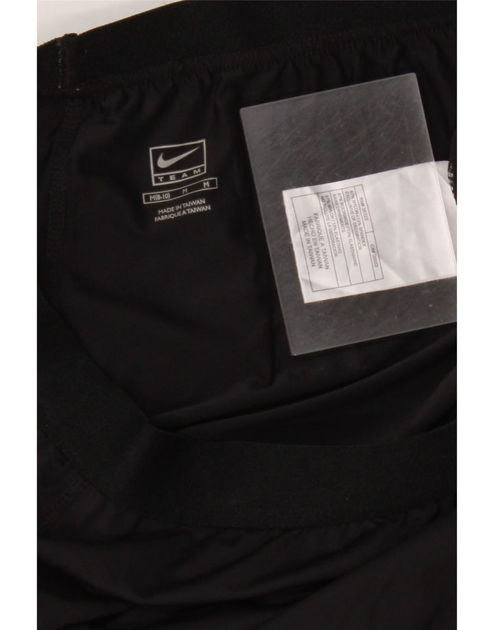 NIKE Pantalones de chándal para mujer US 8/10 Medium Black Nylon