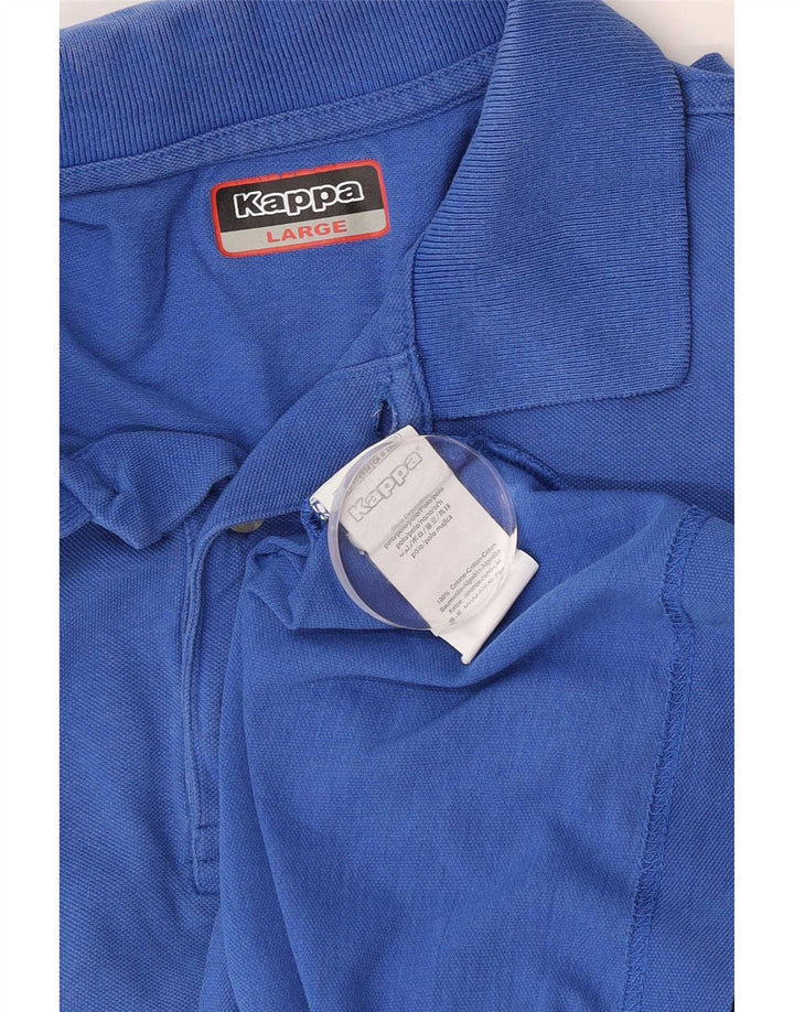Kappa Polo Hombre Azul Grande