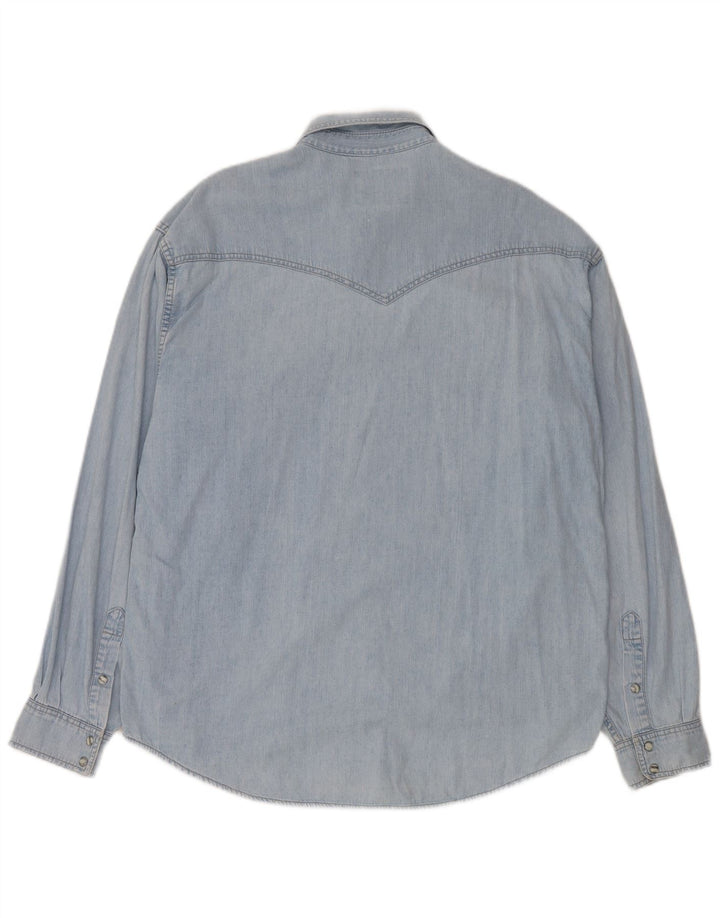 Wrangler Camisa Vaquera Hombre XL Algodón Azul